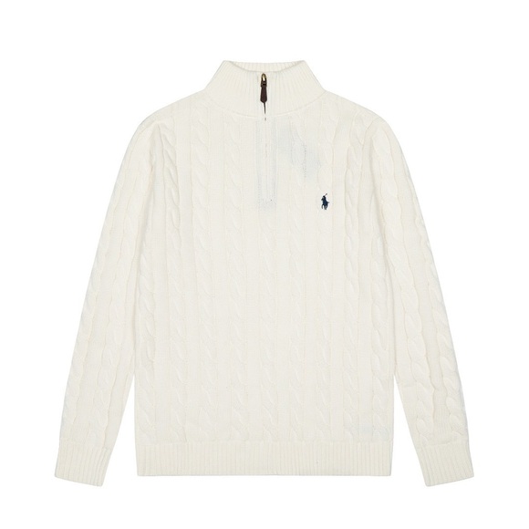 Polo by Ralph Lauren Women's White Cable Knit Sweater